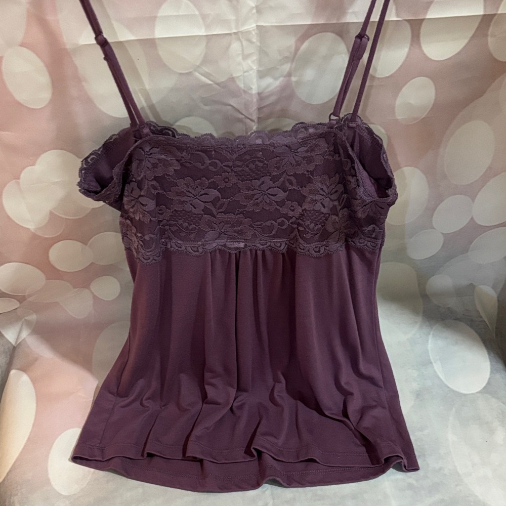 Maurices Purple Lace Camisole - Picture 2 of 5